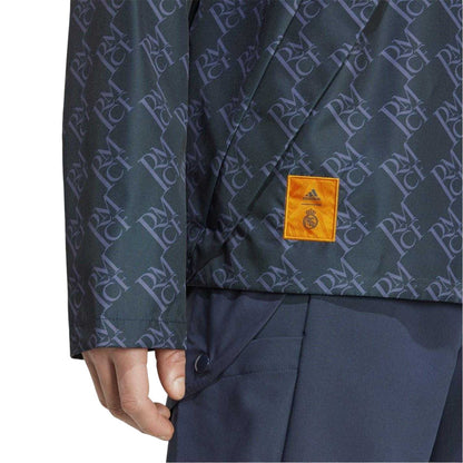 Night Navy - Lifestyle - Adidas Mens Real Madrid Seasonal Monogram Anorak
