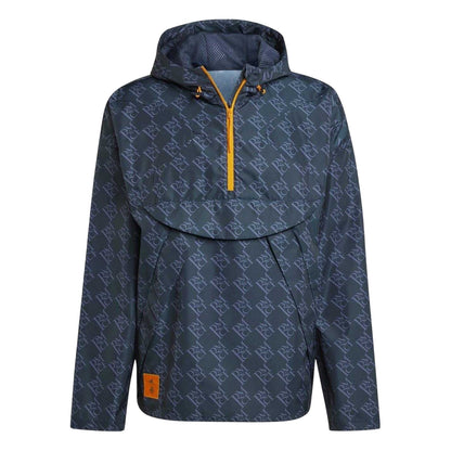 Night Navy - Front - Adidas Mens Real Madrid Seasonal Monogram Anorak