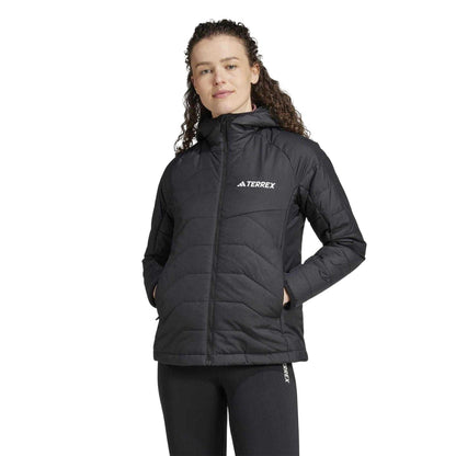 Black - Pack Shot - Adidas Womens-Ladies Terrex Insulated Puffer Jacket