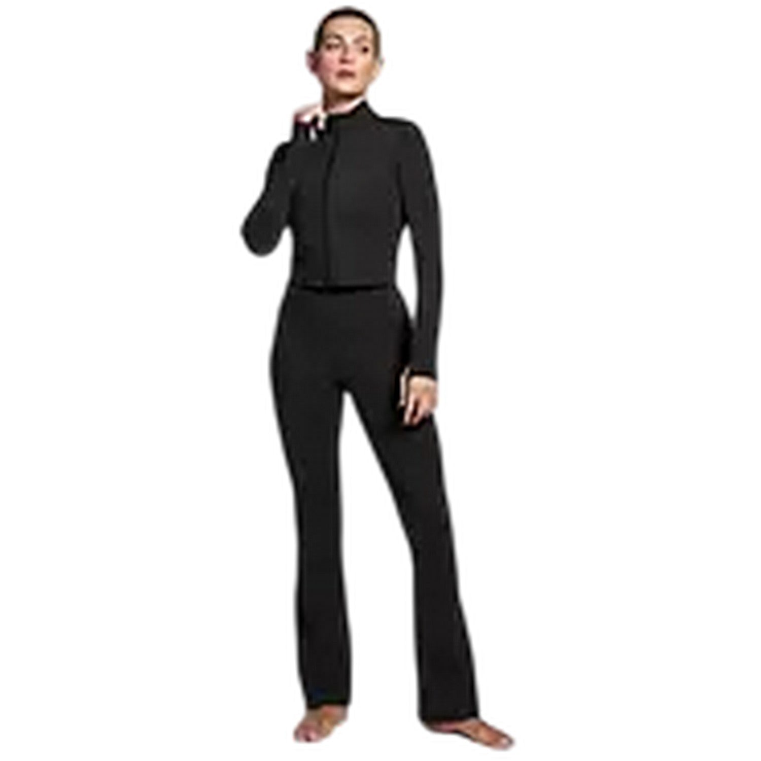 Black - Lifestyle - MyProtein Womens-Ladies Tempo Plain Running Jacket