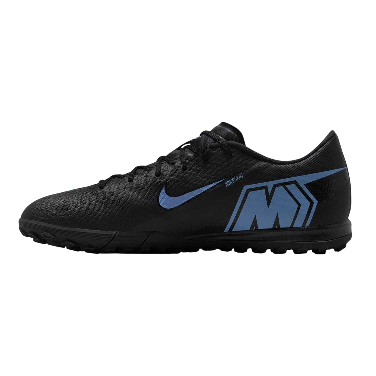 Black-Blue - Side - Nike Mens Mercurial Artificial Ground Football Boots