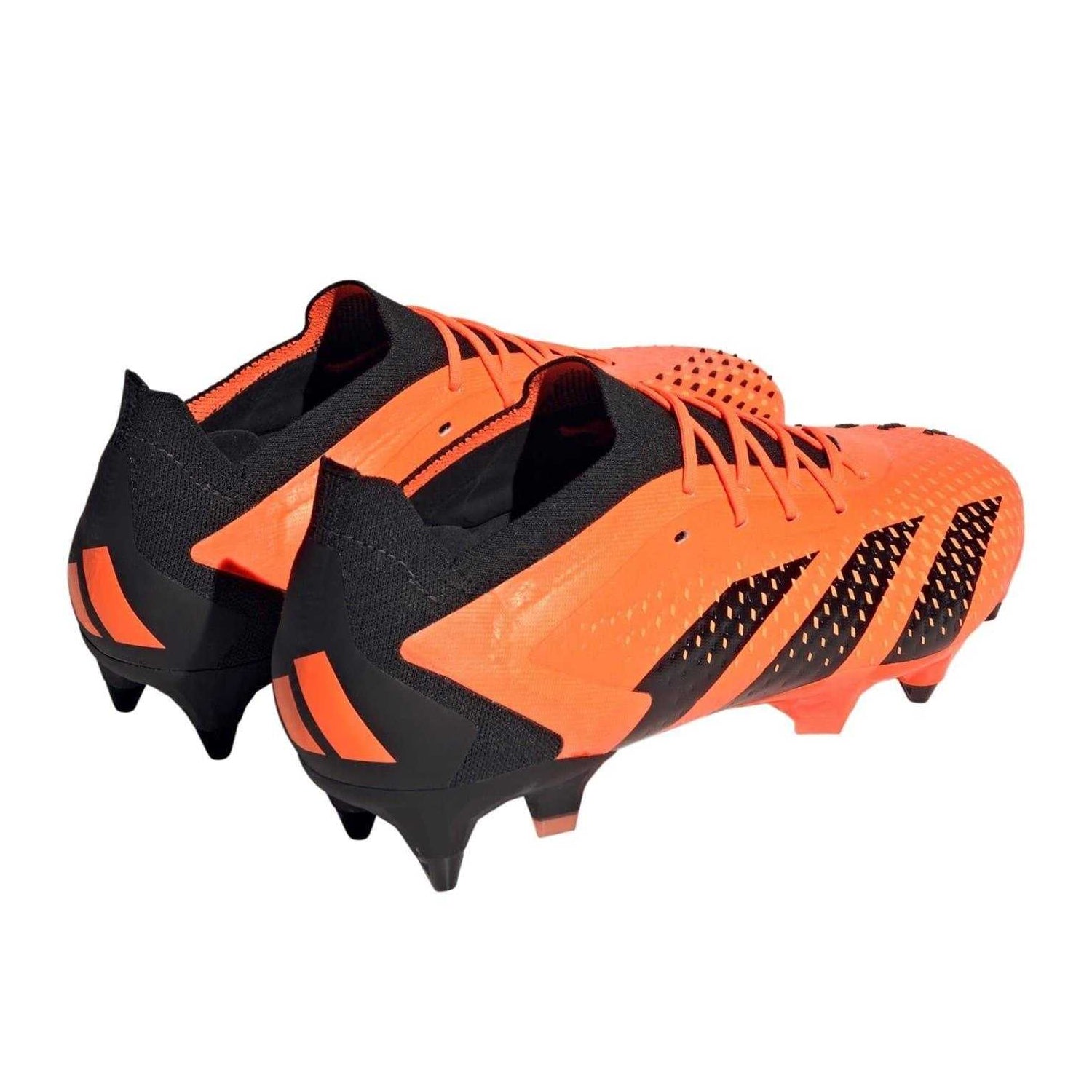 Orange-Black - Back - Adidas Mens Predator Accuracy.1 L Soft Ground Football Boots