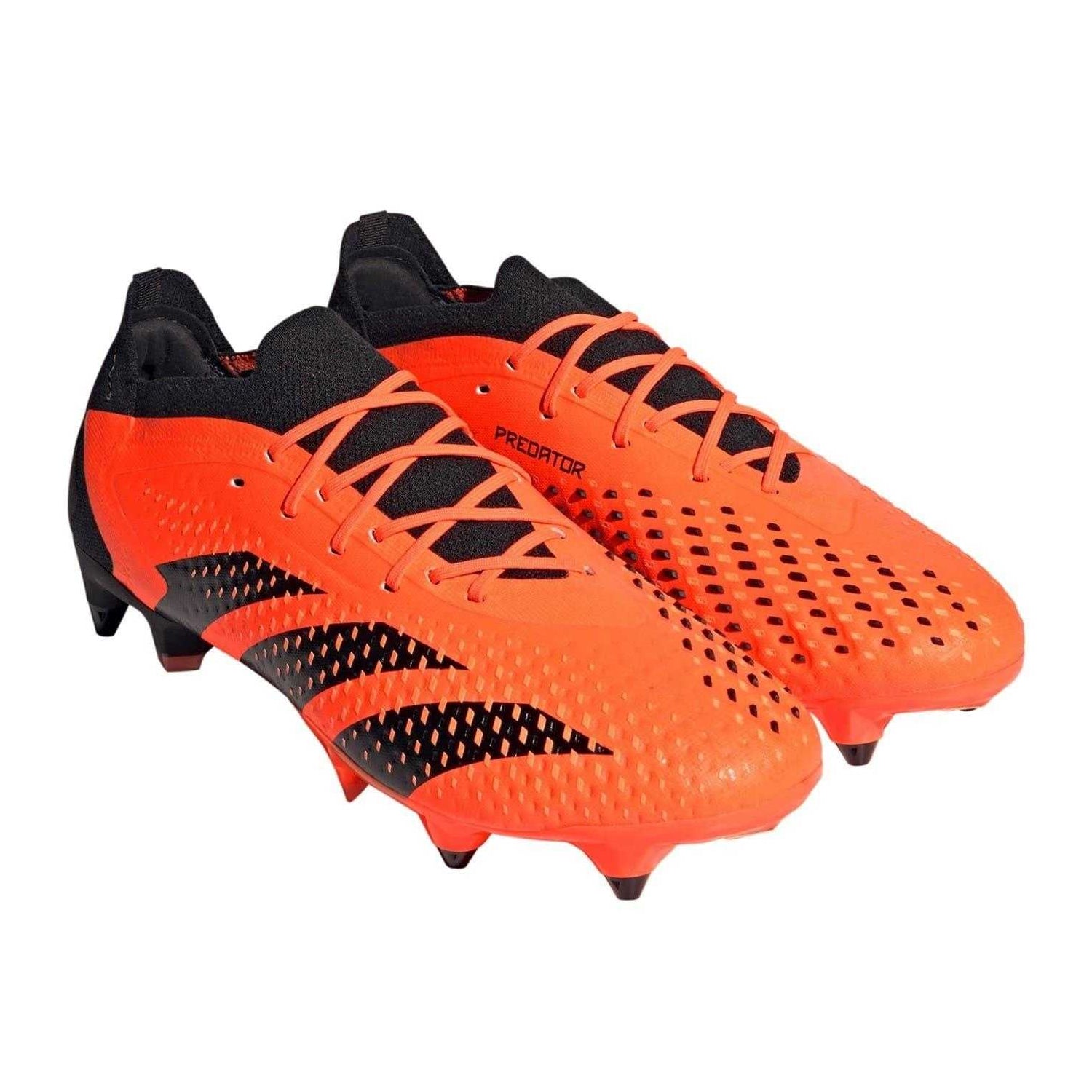 Orange-Black - Pack Shot - Adidas Mens Predator Accuracy.1 L Soft Ground Football Boots