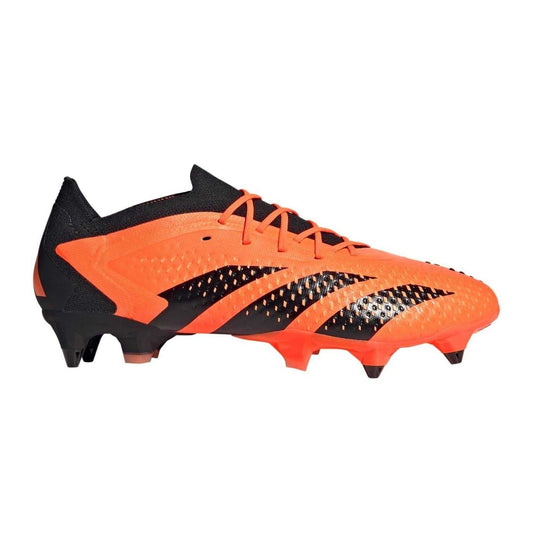 Orange-Black - Front - Adidas Mens Predator Accuracy.1 L Soft Ground Football Boots