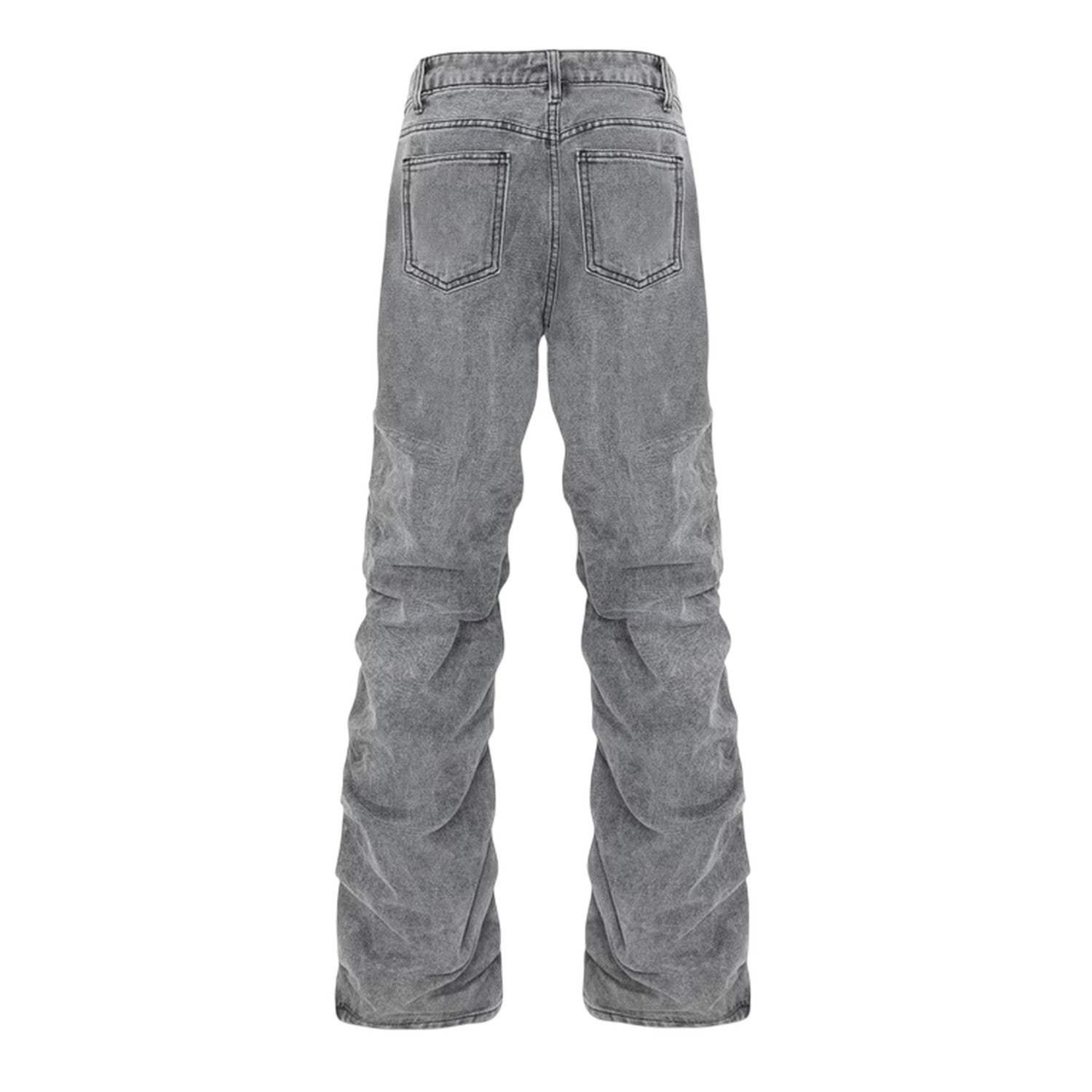 Black - Back - I Saw It First Womens-Ladies Ruched Straight Jeans