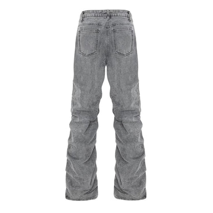Black - Back - I Saw It First Womens-Ladies Ruched Straight Jeans