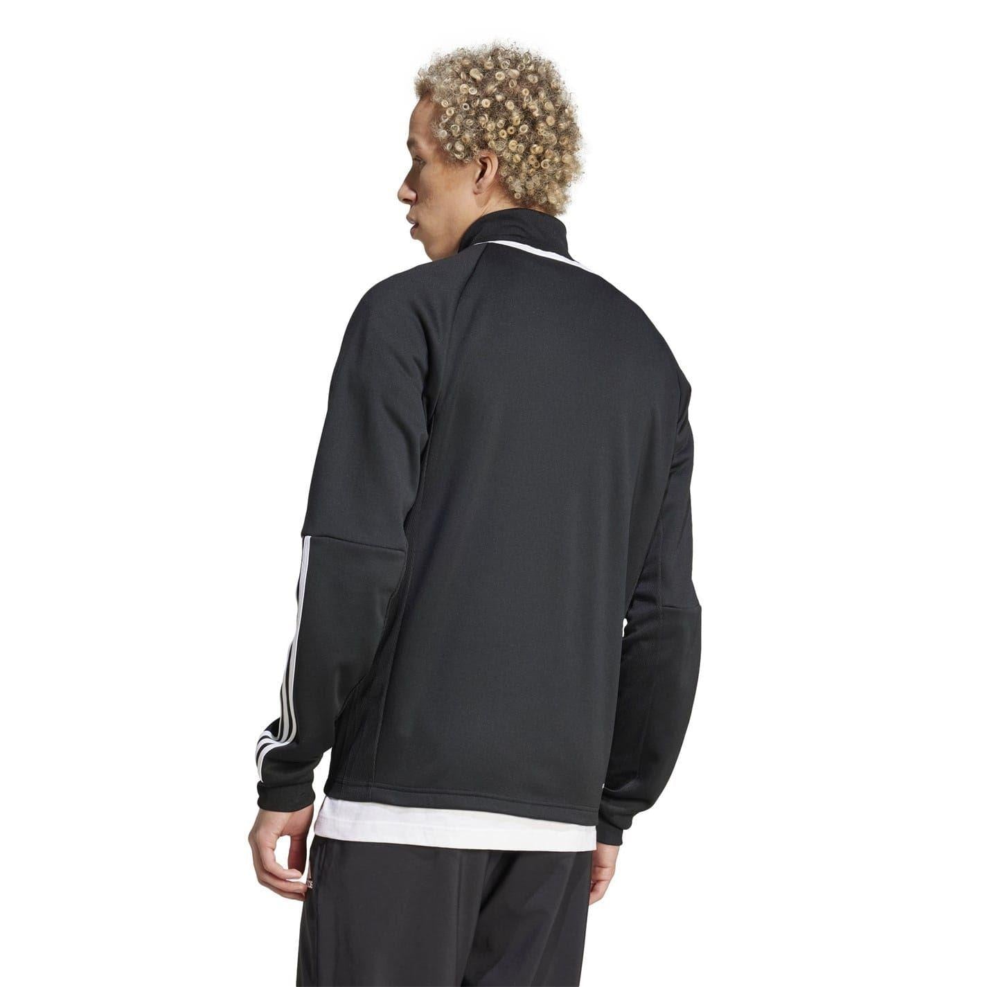 Black-White - Back - Adidas Mens Sereno Waterproof Anorak