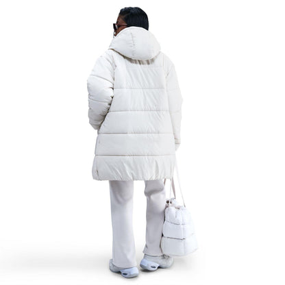 Bone-White - Lifestyle - Nike Womens-Ladies Classic Therma-Fit Insulated Loose Puffer Jacket