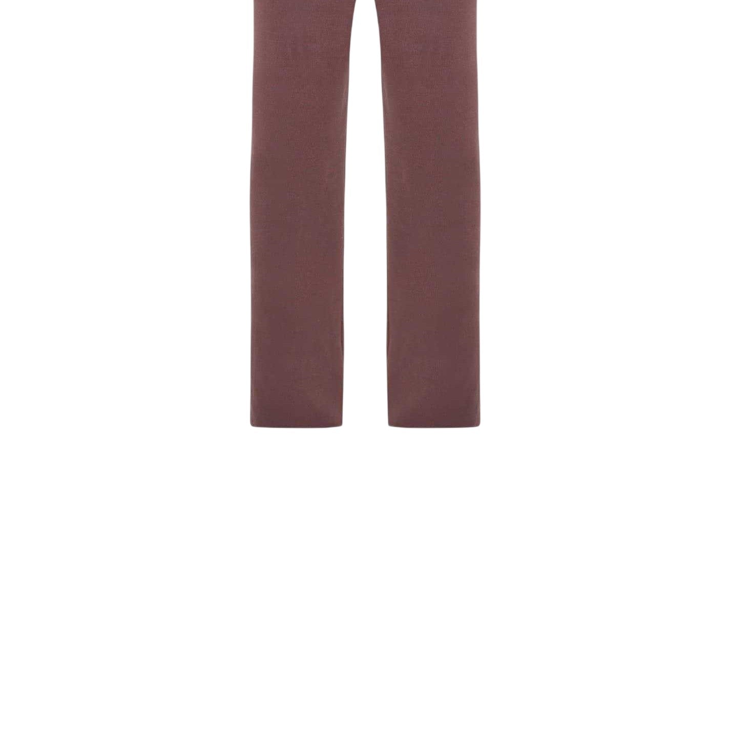 Brown - Side - I Saw It First Womens-Ladies Plain Wide Leg Trousers