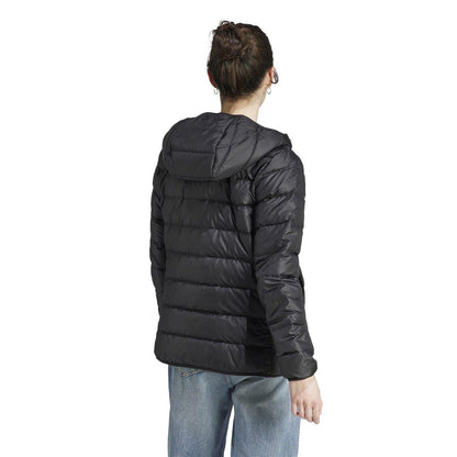 Black - Back - Adidas Womens-Ladies Essentials Down Jacket