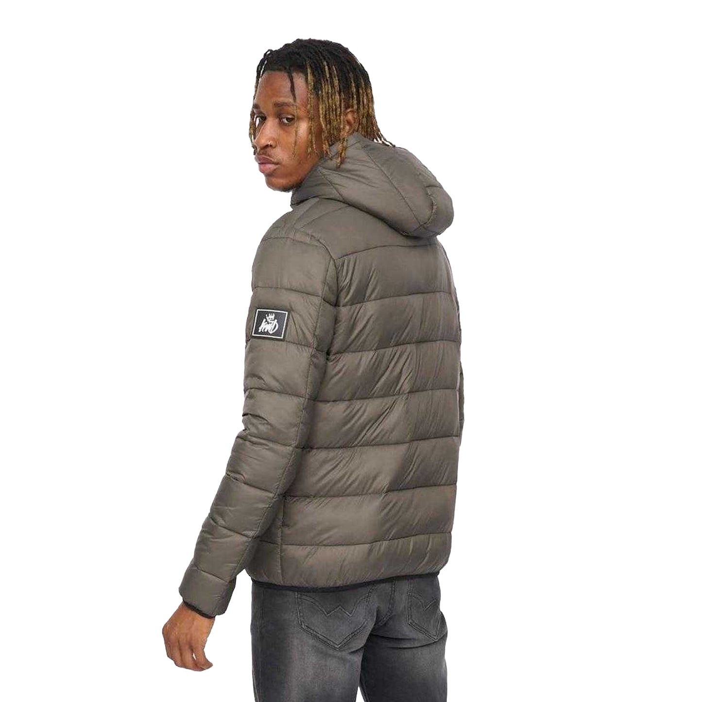 Green - Back - Kings Will Dream Mens Polyester Puffer Jacket
