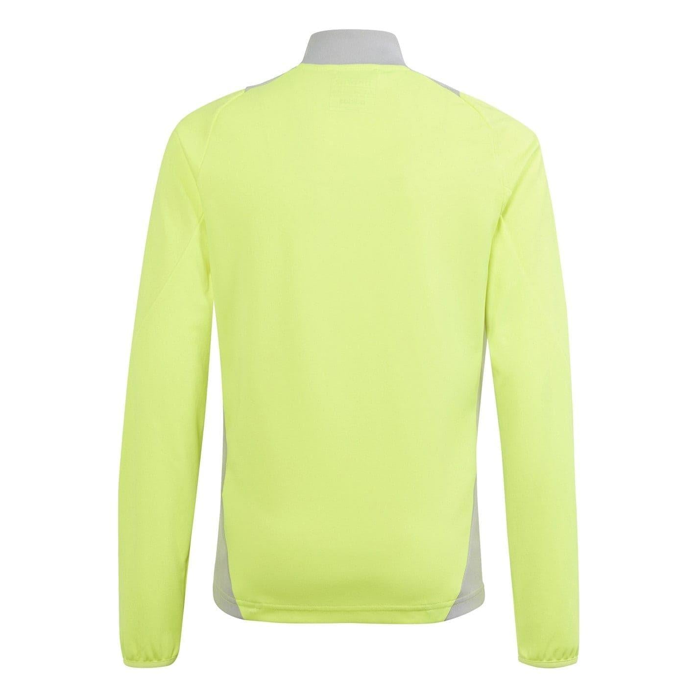 Solar Yellow - Back - Adidas Childrens-Kids Tiro 24 Competition Tracksuit Top