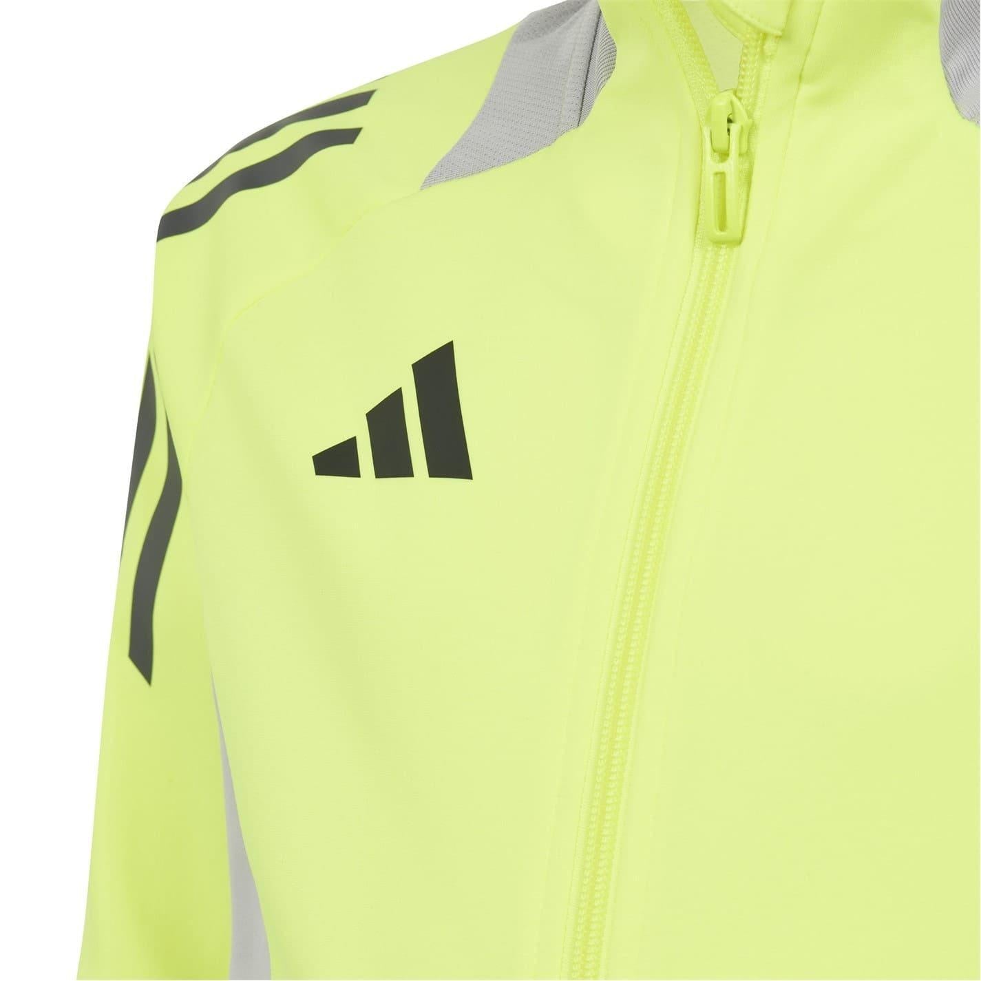 Solar Yellow - Side - Adidas Childrens-Kids Tiro 24 Competition Tracksuit Top