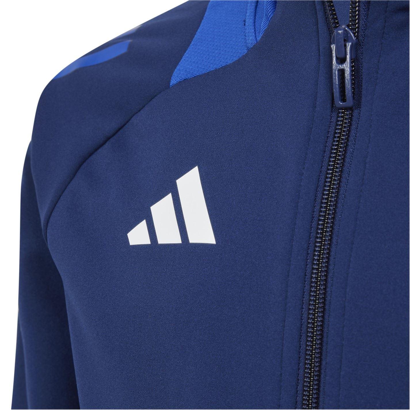 Navy Blue - Side - Adidas Childrens-Kids Tiro 24 Competition Tracksuit Top