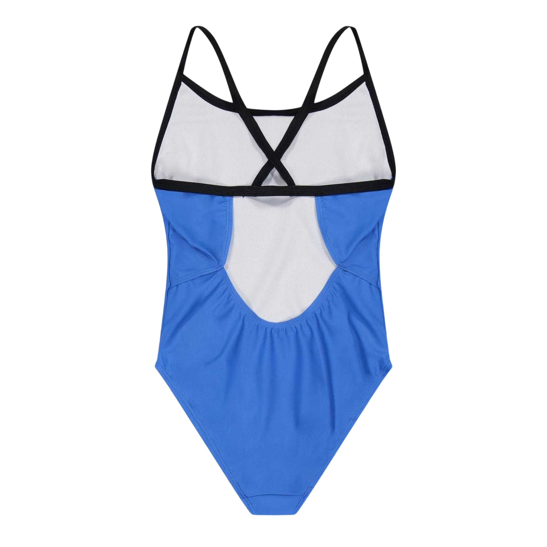Blue - Back - Zoggs Girls Wonder Woman One Piece Swimsuit