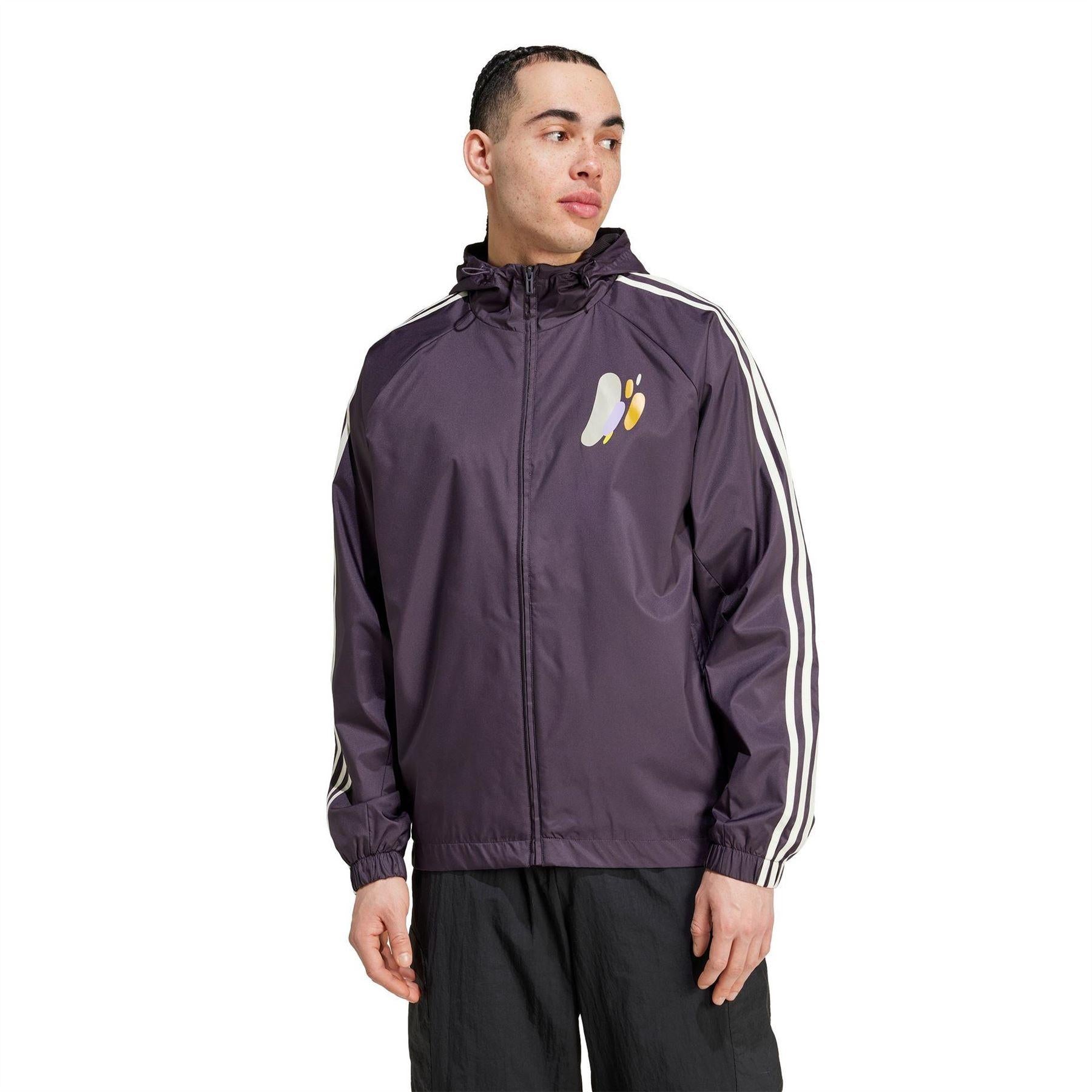 Aurora Black - Lifestyle - Adidas Mens Real Madrid Seasonal Water Resistant Anorak