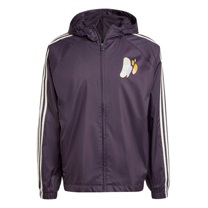 Aurora Black - Front - Adidas Mens Real Madrid Seasonal Water Resistant Anorak