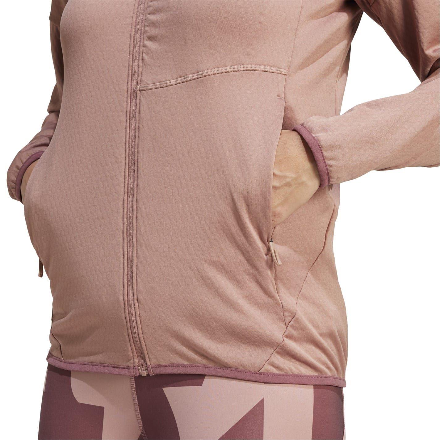 Warm Clay - Side - Adidas Womens-Ladies Terrex Xperior Climawarm Full Zip Track Top