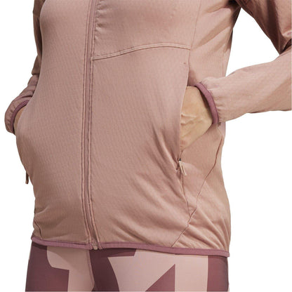 Warm Clay - Side - Adidas Womens-Ladies Terrex Xperior Climawarm Full Zip Track Top