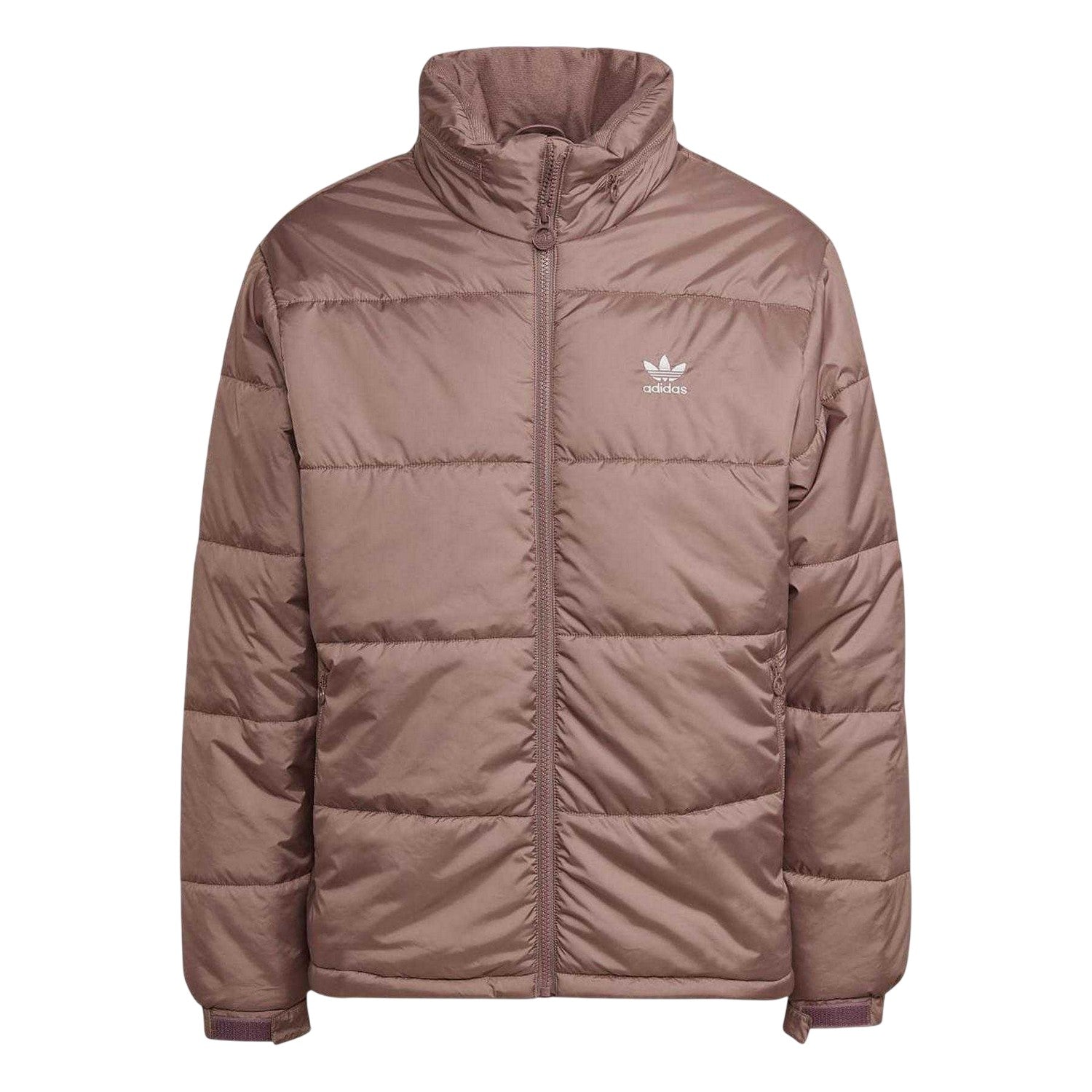 Burgundy - Front - Adidas Mens Essentials Puffer Jacket