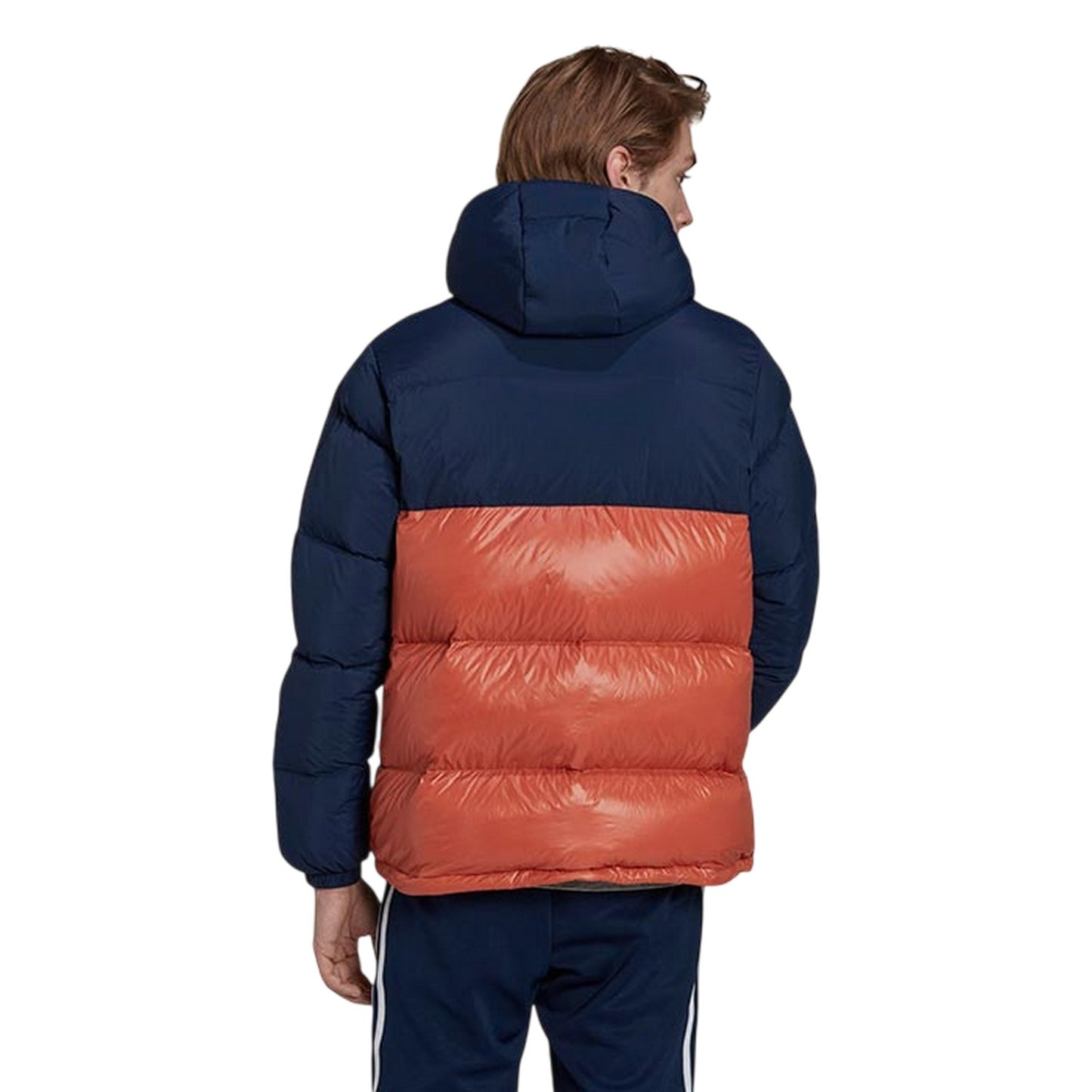 Indigo - Back - Adidas Mens Originals Puffer Jacket