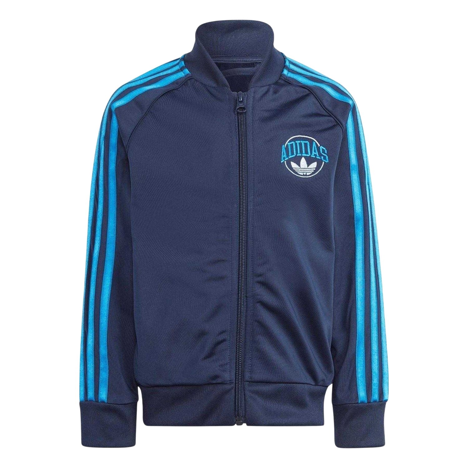 Indigo - Side - Adidas Childrens-Kids Superstar Varsity Tracksuit Set