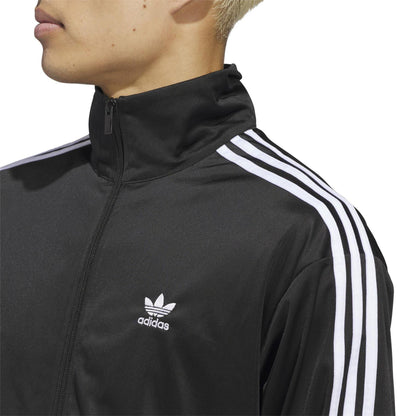 Black-White - Back - Adidas Mens Originals Firebird Tailored Tracksuit Top