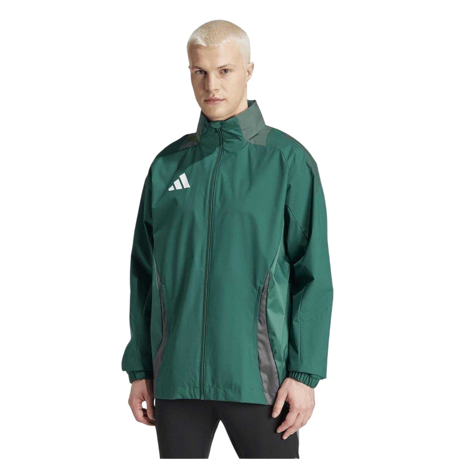 Dark Green - Pack Shot - Adidas Mens Tiro 24 Anorak
