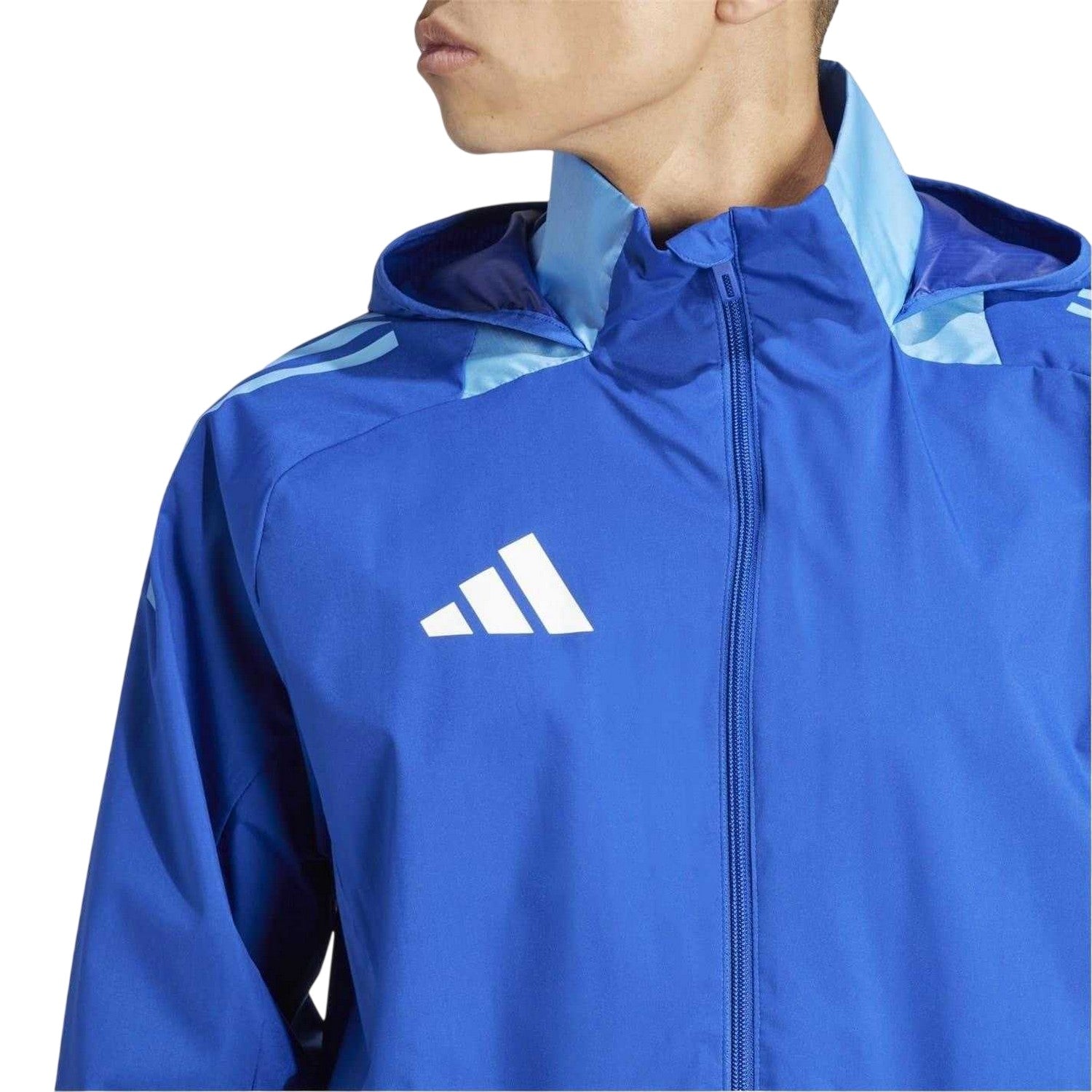 Royal Blue - Side - Adidas Mens Tiro 24 Anorak