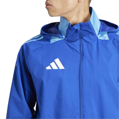 Royal Blue - Side - Adidas Mens Tiro 24 Anorak