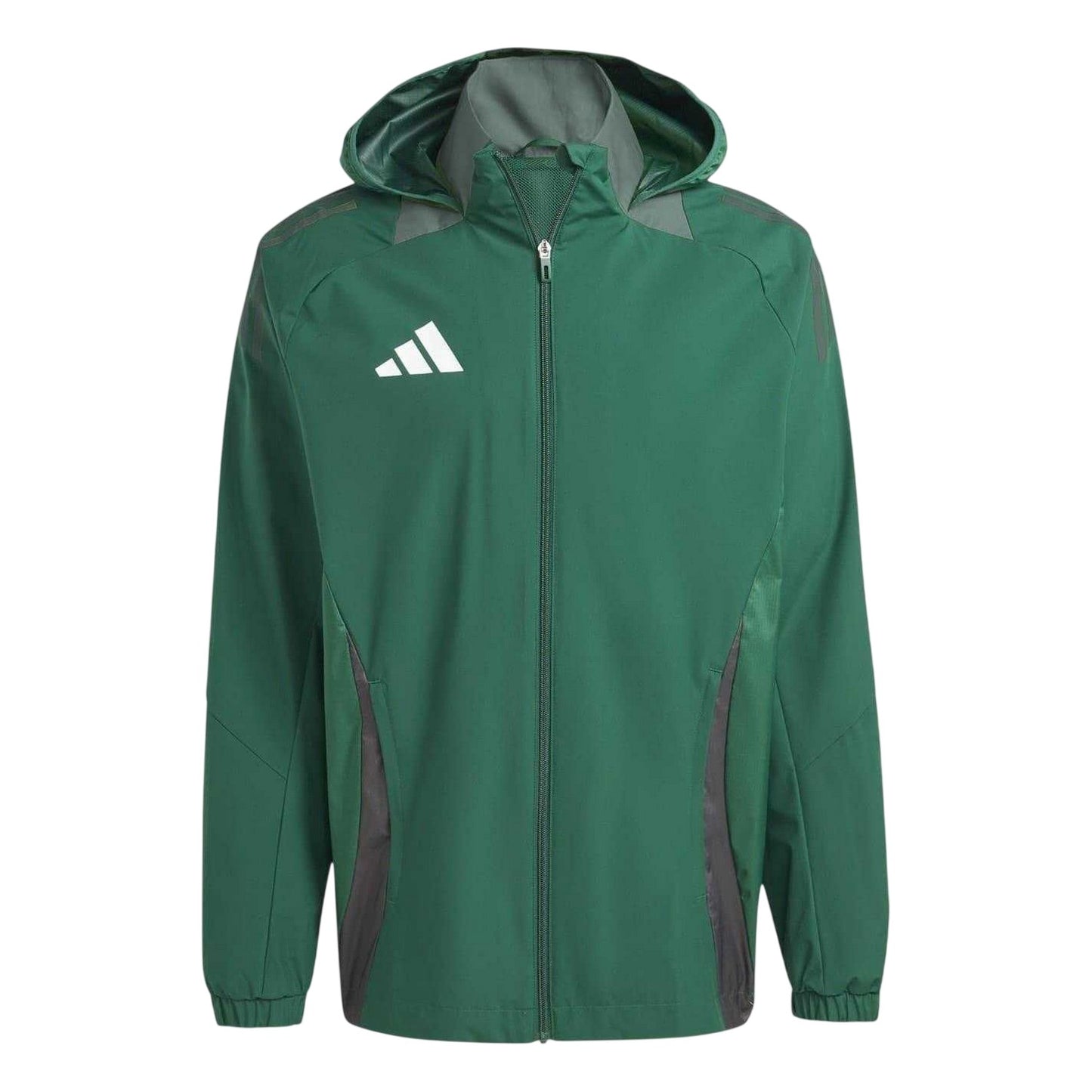 Dark Green - Front - Adidas Mens Tiro 24 Anorak