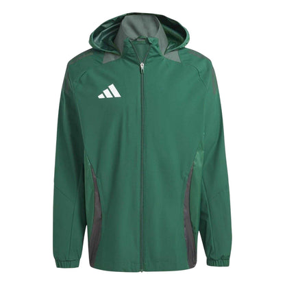 Dark Green - Front - Adidas Mens Tiro 24 Anorak