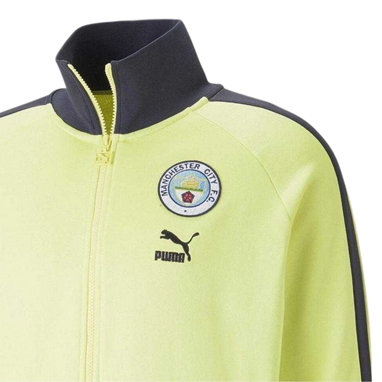Yellow - Side - Puma Mens Ftblheritage Manchester City FC Track Jacket