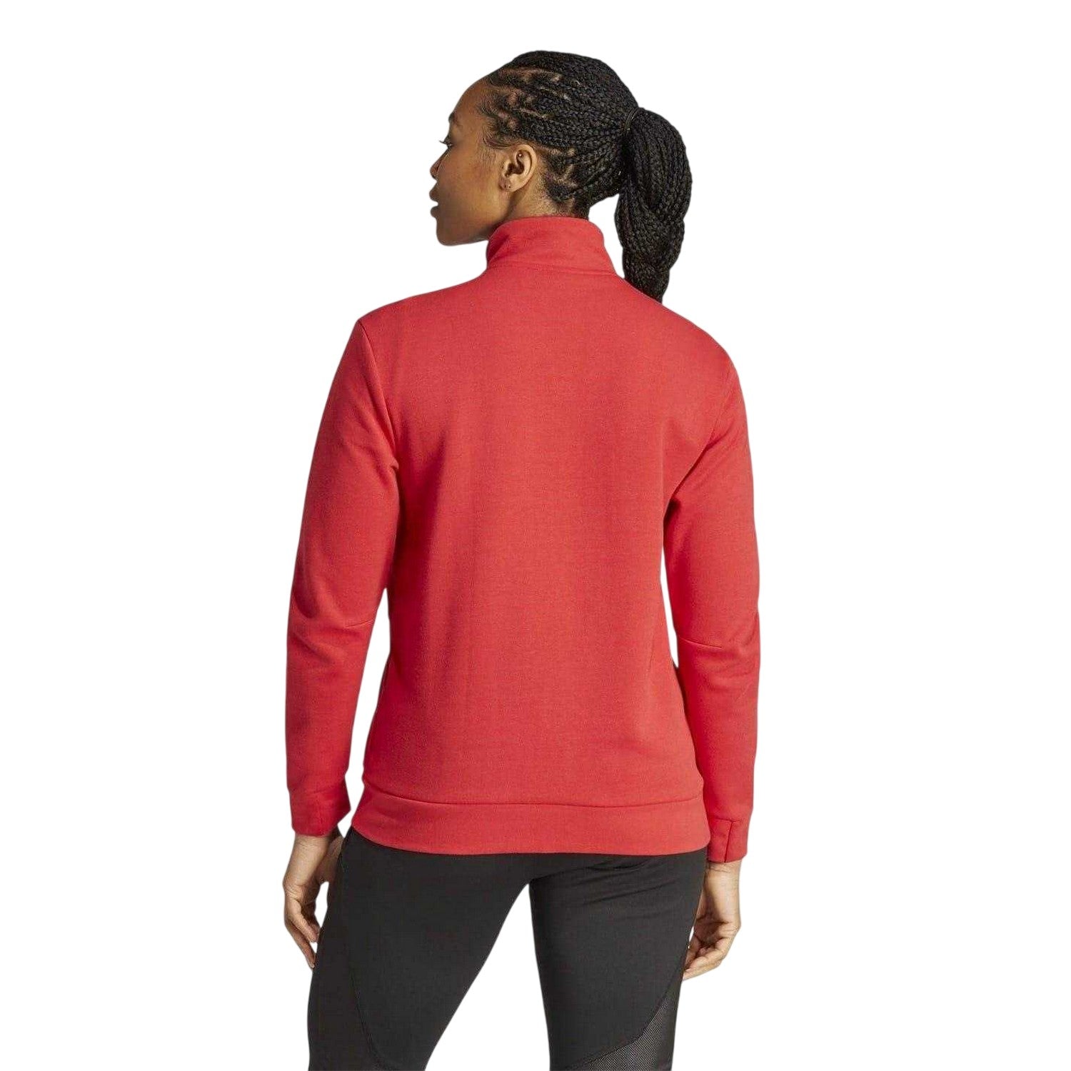 Red - Back - Adidas Womens-Ladies Anthem Manchester United FC Track Jacket