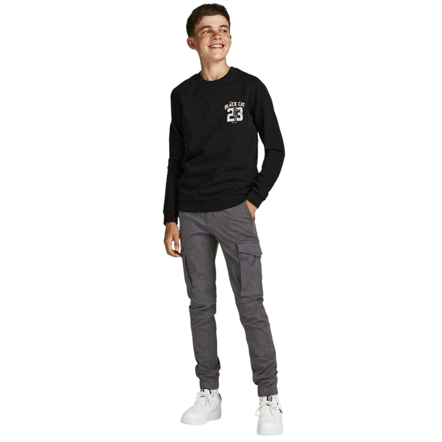 Asphalt - Lifestyle - Jack And Jones Boys Paul Flake Slim Cargo Trousers