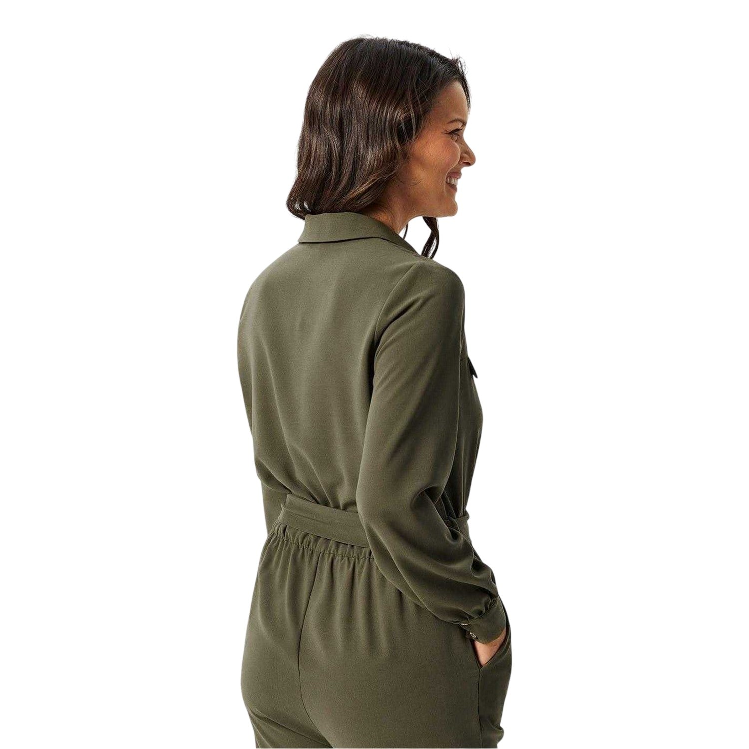 Khaki Green - Lifestyle - Biba Womens-Ladies Tailored Cocktail Jumpsuit