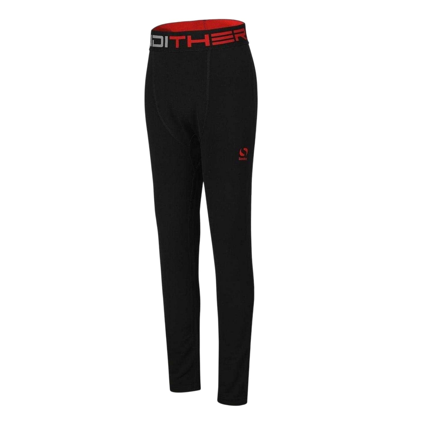 Black - Side - Sondico Boys Elasticated Waist Tights