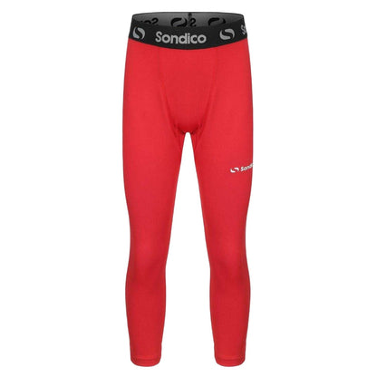 Red - Front - Sondico Boys 3-4 Tights