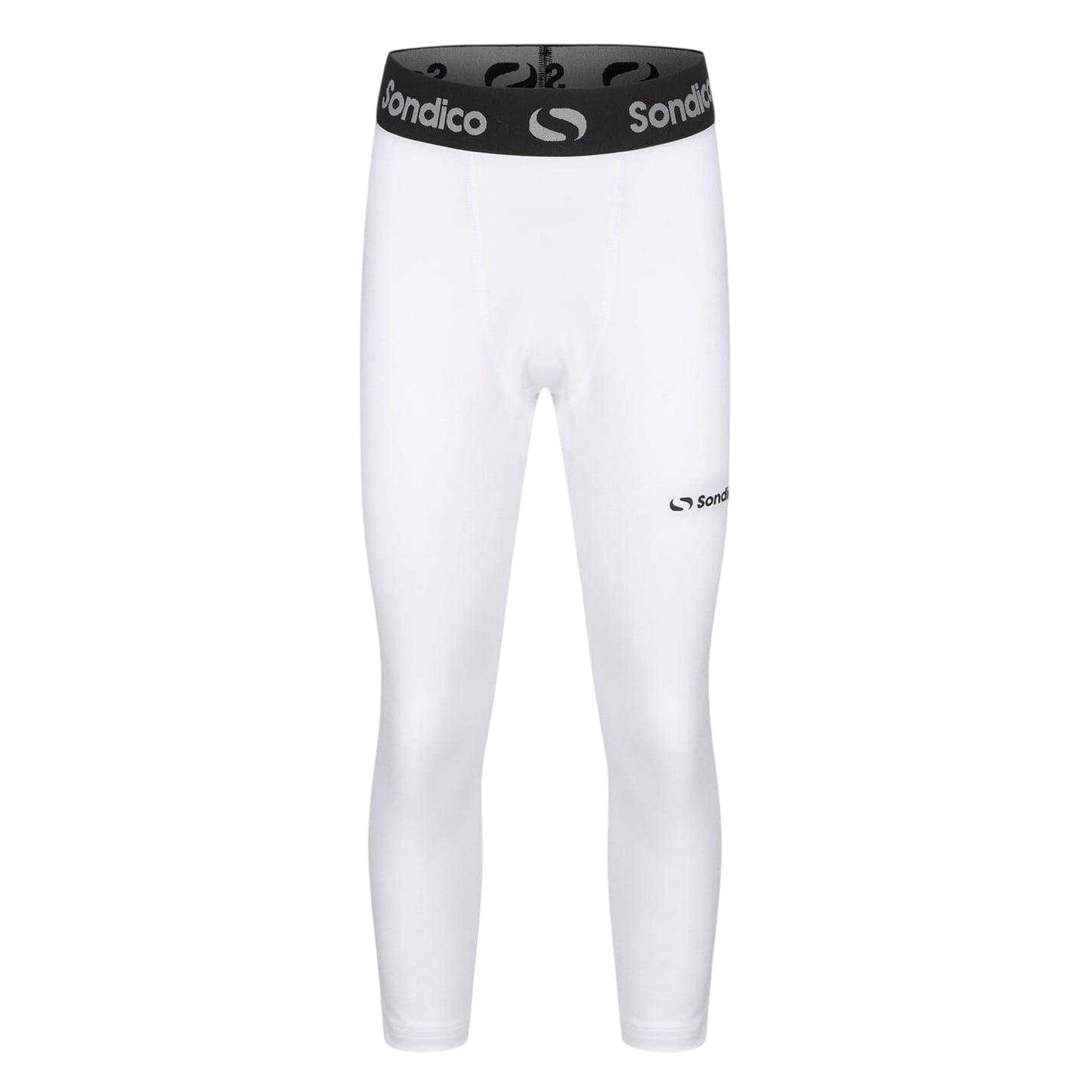 White - Front - Sondico Boys 3-4 Tights