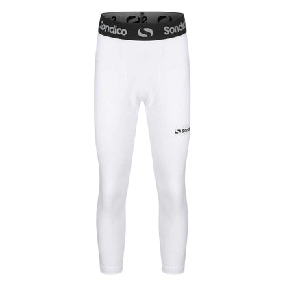 White - Front - Sondico Boys 3-4 Tights