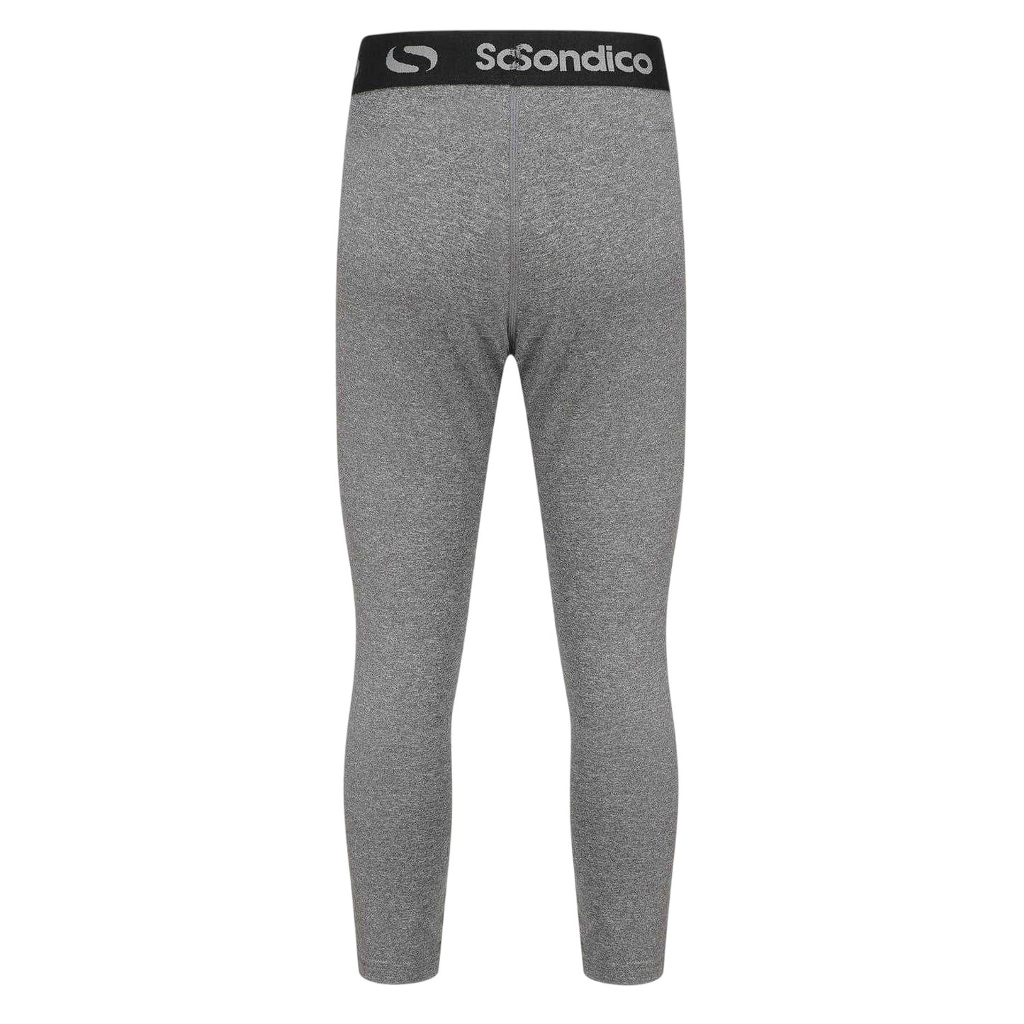 Grey - Back - Sondico Boys 3-4 Tights