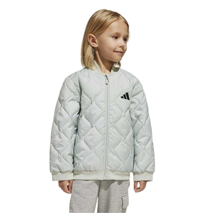 Silver-Black - Lifestyle - Adidas Childrens-Kids Regular Puffer Jacket