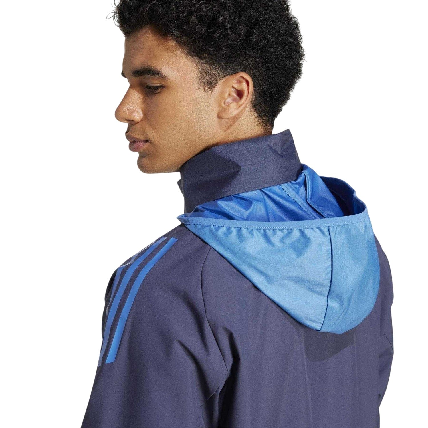 Shadow Blue - Lifestyle - Adidas Mens France Rugby Anorak