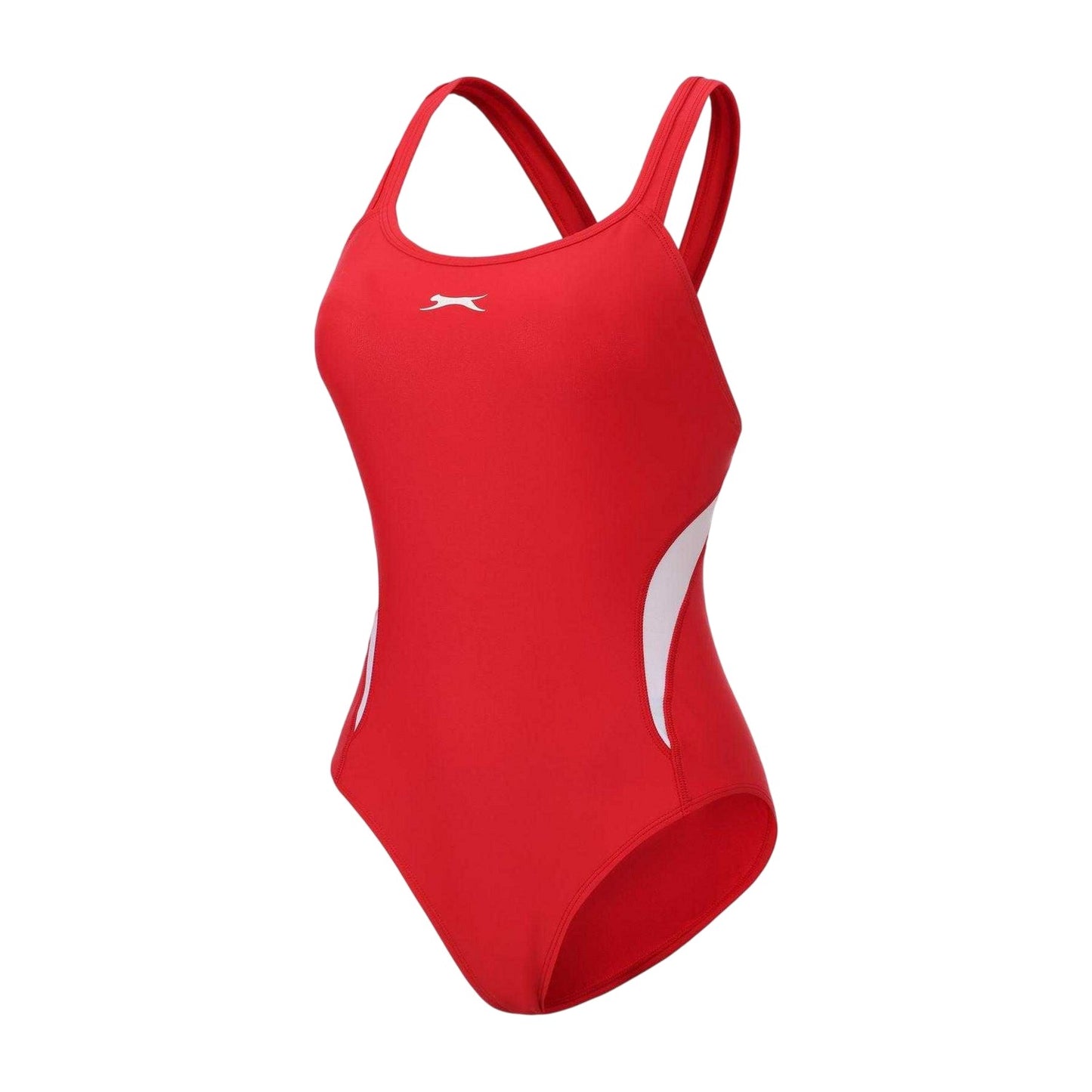 Red - Side - Slazenger Womens-Ladies Xtra Life One Piece Swimsuit