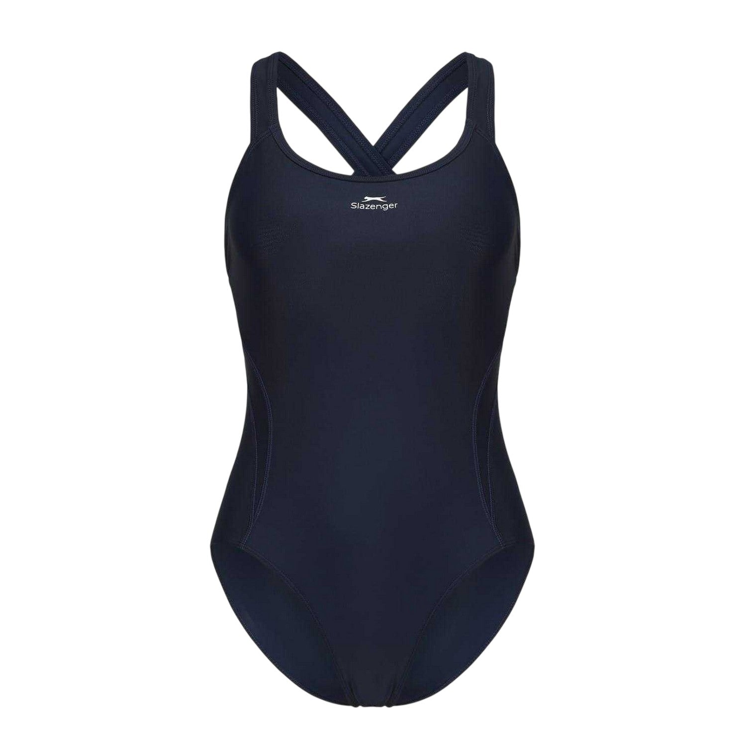 Navy - Front - Slazenger Womens-Ladies Xtra Life One Piece Swimsuit