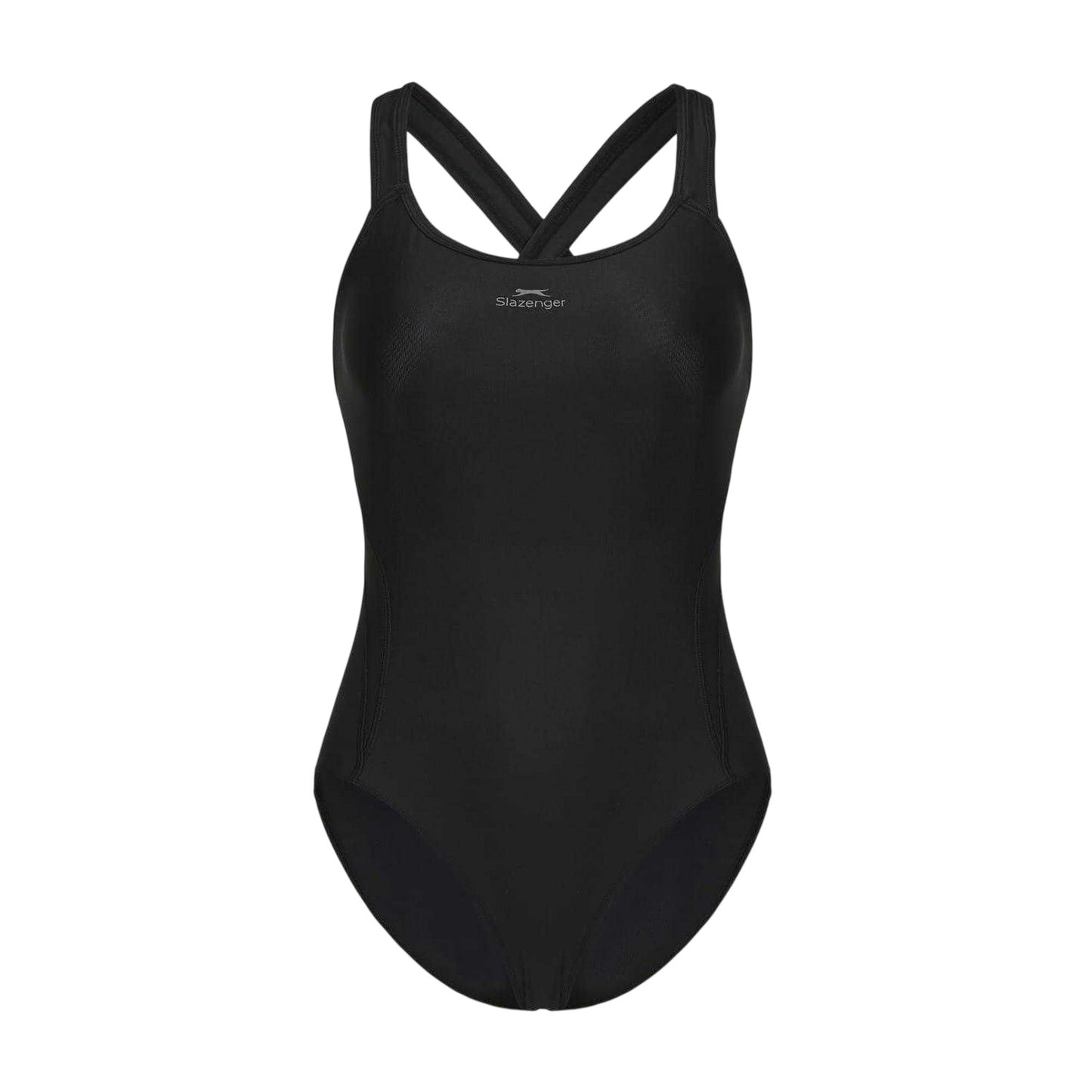 Black - Front - Slazenger Womens-Ladies Xtra Life One Piece Swimsuit