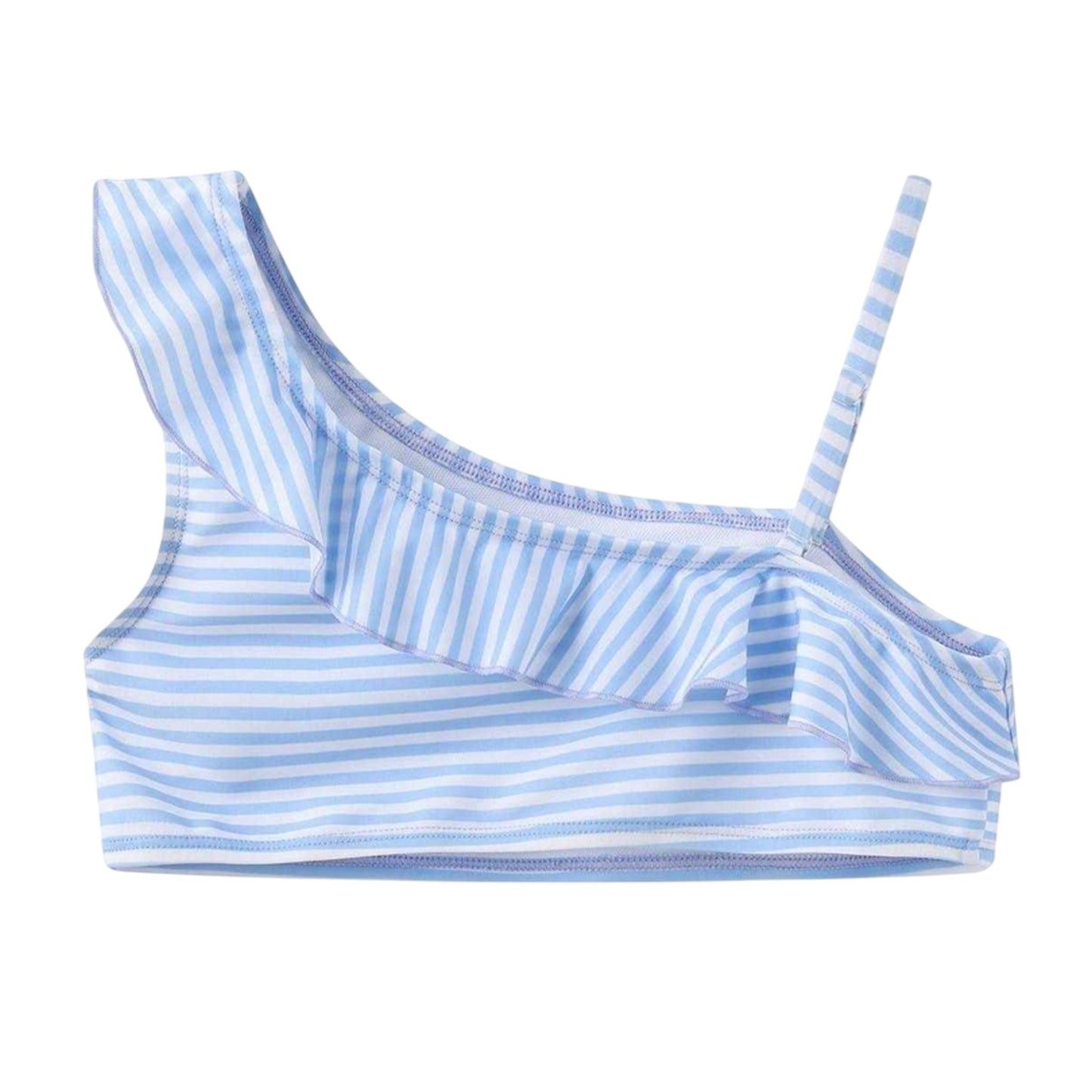 Blue - Side - Star Girls Two-Piece Swimsuit