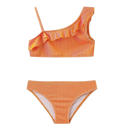 Pink - Front - Star Girls Two-Piece Swimsuit