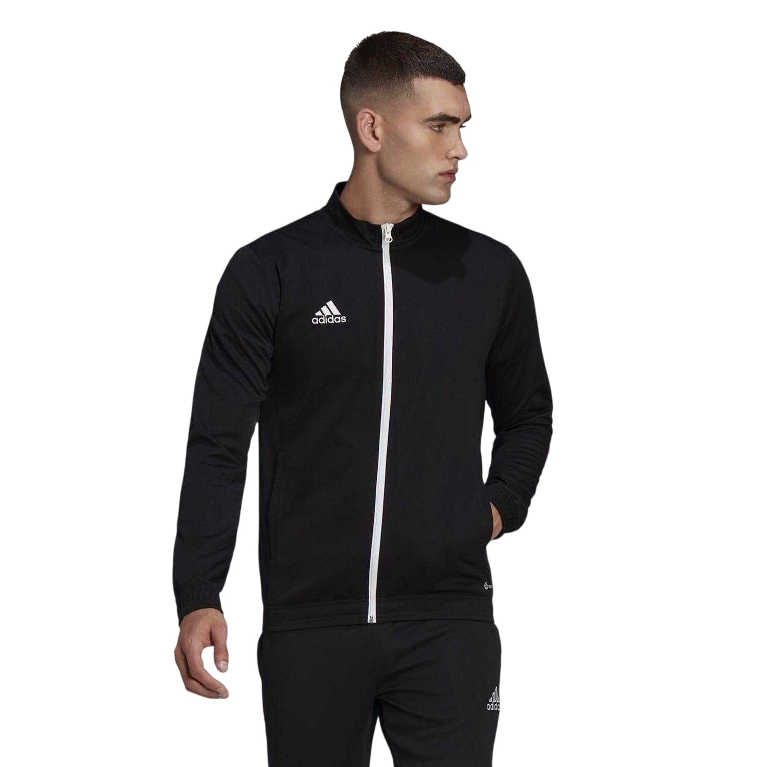 Black - Lifestyle - Adidas Mens Entrada 22 Track Jacket