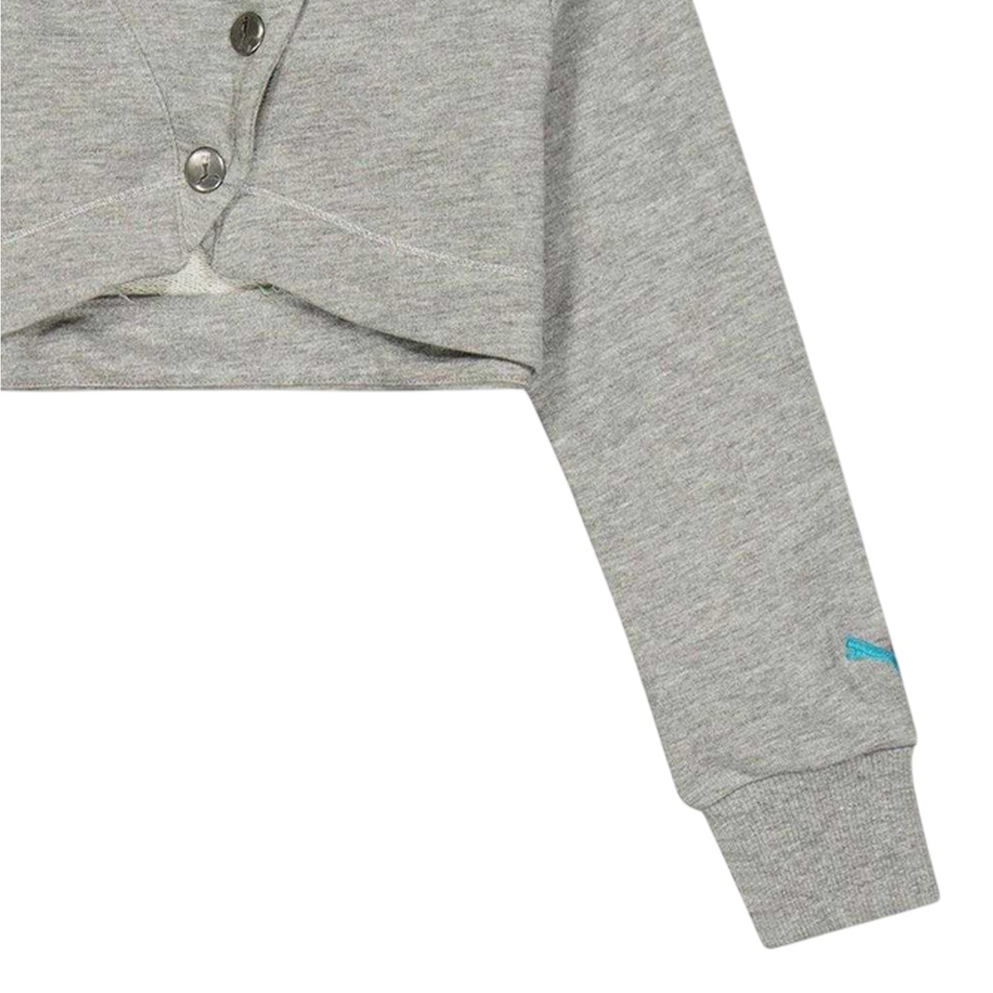 Grey - Lifestyle - Puma Girls Cropped Sweat Jacket